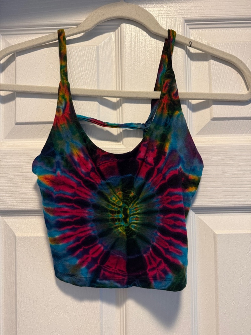Kathmandu Multicolor Tie-Dye Scoop Crop Tank